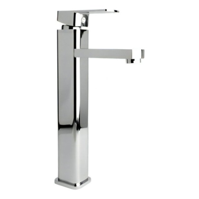 Llave Monomando Hidroflud Bozen Lavabo Cromo Alto 30cm Baño Color Plateado Griferia Convencional
