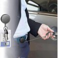 thumbnail image 5 of Retractable Badge Holder Reel, Durable Metal Retractable Keyring Keychain, Heavy Duty Zinc Alloy Badge Holder Lanyard Reel With Belt Clip Retractable, 5 of 5