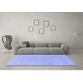 thumbnail image 3 of Ahgly Company Indoor Square Solid Blue Modern Area Rugs, 8' Square, 3 of 4