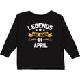 thumbnail image 3 of Inktastic legends are born in april Boys or Girls Long Sleeve Toddler T-Shirt, 3 of 5