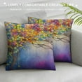 thumbnail image 3 of MLJA Throw Pillow Cover Abstract Floral Watercolor Herbs Weeds Blossoms Ivy Back Florets Shrub Decor Lumbar Pillow Case Cushion for Sofa Couch Bed Standard Queen, 3 of 5