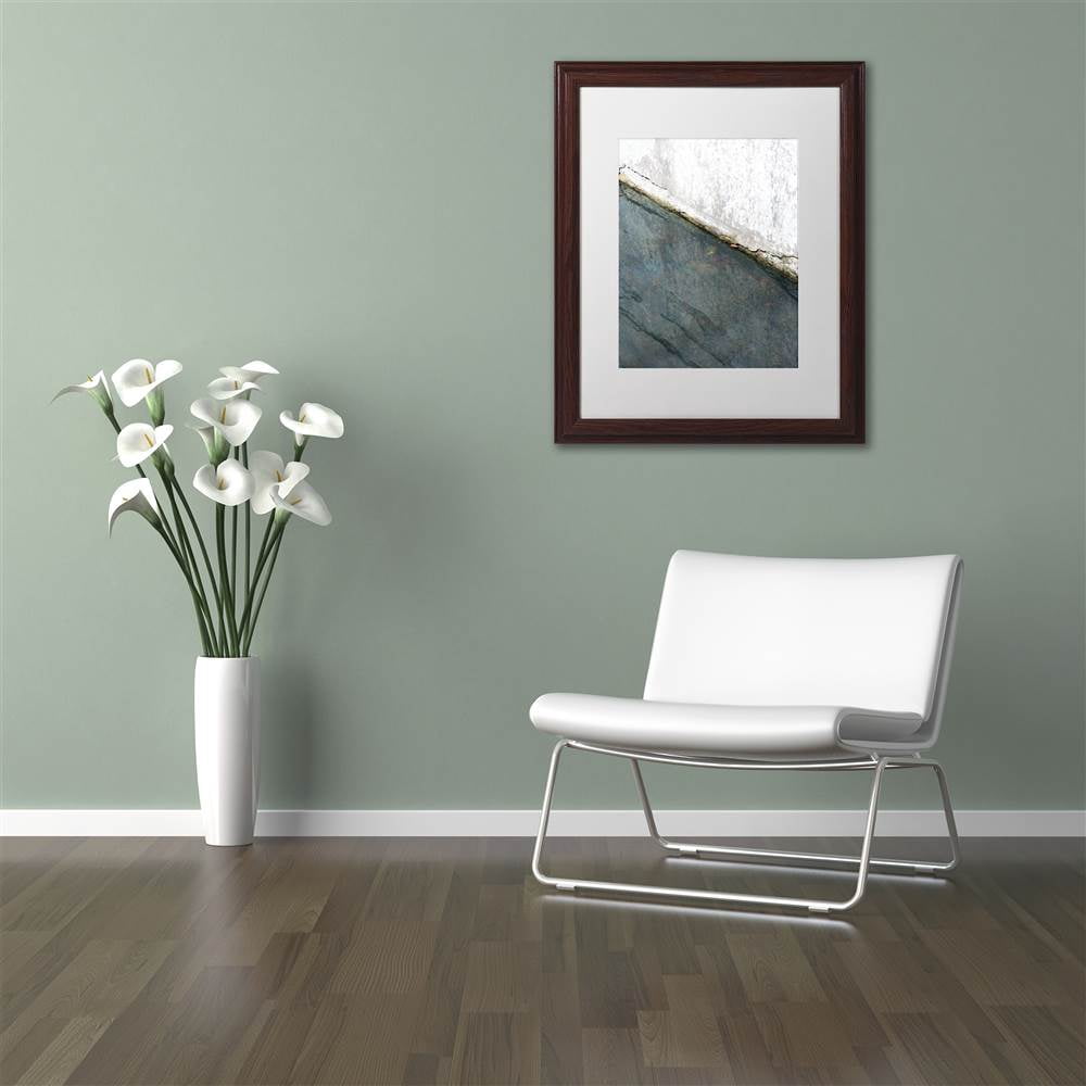 "Lock Abstract" Canvas Art by Kurt Shaffer White Matte, Wood Frame