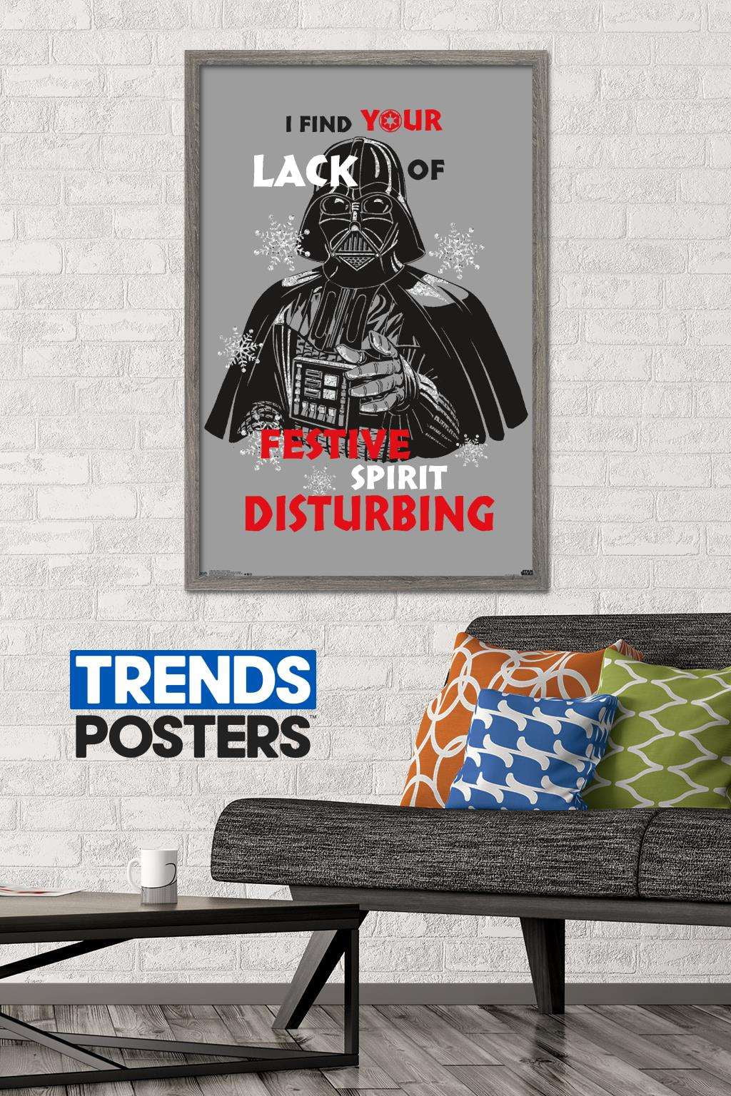 Star Wars: Saga - Festive Spirit Wall Poster, 22.375" x 34", Framed