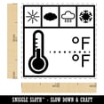 thumbnail image 2 of Weather Tracker Log Symbols Self-Inking Rubber Stamp Ink Stamper - Fuchsia Ink - Small 1 Inch, 2 of 7