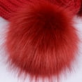 thumbnail image 5 of Dengjunhu Womens Winter Double Pom Pom Beanie Hats Fluffy Pompoms Cute Cap Warm Soft Cable Knit Hat for Women, 5 of 5