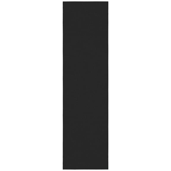 Sweet Home Stores Machine Washable Non-Slip Rubberback Solid 3x10 Runner Rug, 2'7" x 9'10", Black