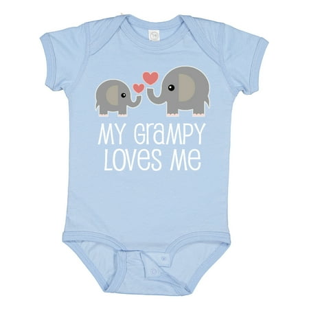 

Inktastic Grampy Loves Me Grandchild Gift Baby Boy or Baby Girl Bodysuit