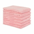 thumbnail image 1 of Toallas de baño ultra suaves y absorbentes de 6 piezas 100% algodón de felpa (13.4 x 13.4 pulgadas, rosa melocotón) Unique Bargains Toalla, 1 of 9