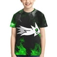 thumbnail image 3 of Geometry Dash T-Shirts Summer Short Sleeved Shirt For Boys Girls Kids Casual Tee Tops Breathable Blouse Medium, 3 of 6