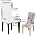 thumbnail image 5 of Chair Covers for Dining Chairs Set of 4,Beige Stretch Dining Room Chair Cover Kitchen Parsons Chair Slipcovers (Pack of 4, Beige), 5 of 6