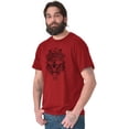 thumbnail image 3 of Geometric Feather Wolf Dreamcatcher Men's Graphic T Shirt Tees Brisco Brands X, 3 of 6