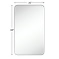 thumbnail image 5 of TEHOME 36x60'' Black Full Length Floor Mirror Full Body Bathroom Mirror Stainless Steel Metal Framed Large Matte Black Vanity Mirror, Vertical and Horizontal Hanging, 5 of 7