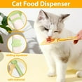 thumbnail image 3 of Papapt 2 Pack Cat Treat Spoon Dispenser, Lickable Cat Strip Squeeze Feeder Multifunctional Pet Wet Food Feeder Scoop for Cat Liquid Snack Tube Feeding Storage Container, Yellow+Green, 3 of 7