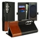 thumbnail image 1 of Funda de piel retro Rumwot para Samsung Galaxy Z Fold 7, color negro y marrón, 1 of 8