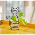 thumbnail image 1 of Maceta de vidrio de escritorio Joyathome Metal Cat Plant, 1 of 7