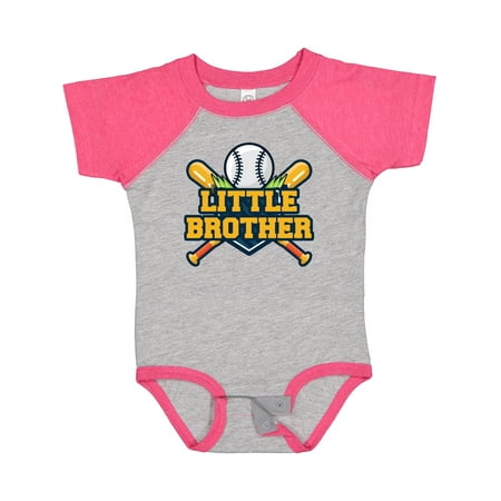 

Inktastic Little Brother Baseball Gift Baby Boy Bodysuit