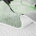 thumbnail image 5 of Erosebridal Girls Butterfly Bed Spread Queen, Gradient Oil Painting Queen Coverlet Set, Gray Reversible, Pale Green White, 3-Piece (1 Quilt and 2 Pillowcases), 5 of 7