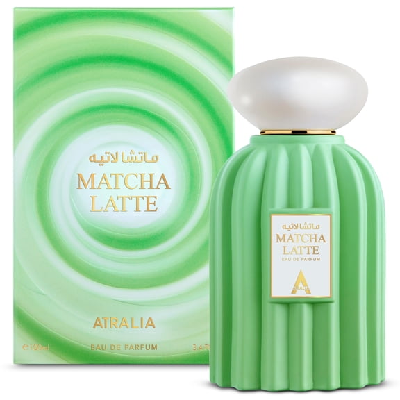 Atralia Matcha Latte Eau de Parfum – Sweet & Long Lasting Gourmand Perfume Inspired by Matcha Tea with Vanilla, Toffee & Tonka Beans – Unique Unisex Fragrance, Everyday Wear & Gift
