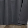 thumbnail image 5 of Superior Nyan 100% Blackout Curtains Set of 2, Grommet Header Curtain Panel Pair, Charcoal, 52"W x 84"L, 5 of 9