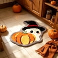 thumbnail image 5 of Twfbrm Halloween Ghost Shaped Bathroom Rugs, 18x28 Inch Water Absorbent Bath Mat with Non-Slip Backing, Decorative Entryway Carpet for Home, Bedroom, Halloween Decoration, 5 of 6