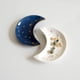 thumbnail image 5 of Bandeja para platos de joyería Small Moon, juego de 2, plato decorativo de baratija de cerámica, bandeja decorativa moderna para tocador, 5 of 7
