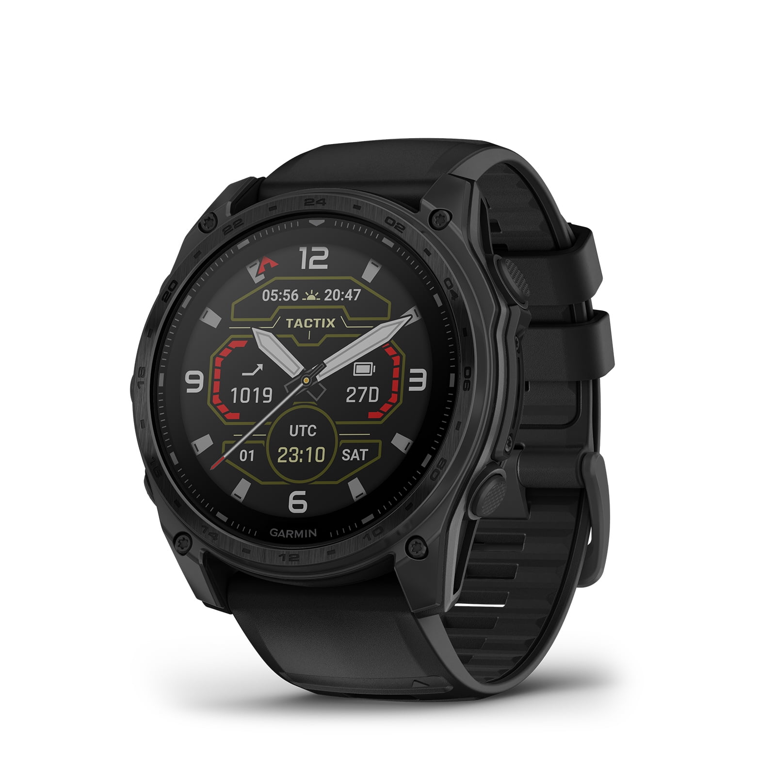 Garmin Tactix 8 51mm Solar Charged Display Smart Watch, Built-in Flashlight, 48 Days Battery Life, Premium Tactical GPS Smartwatch, Applied Ballistics Ultralight Solver Bundle + Earbuds and more