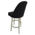 thumbnail image 2 of Swivel Bar Stool 30" Seat - M-235 Vivian Base - Black Vinyl - White Wood, 2 of 2
