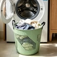 thumbnail image 5 of Large Stackable Plastic Laundry Basket with Handles for Wet and Dry Clothes Storage, Humidity-Resistant Bathroom Organizer, Household Utility Bin, 5 of 5