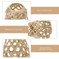 thumbnail image 2 of MasteelfCA 2pcs Bamboo Lamp Shade Small Lampshade for Floor Light Table Lamp Pendant Light, 2 of 8