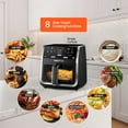 thumbnail image 4 of Gourmia 8 Qt Digital Window Air Fryer with 8 One-Touch Cooking Functions, Black, 4 of 10