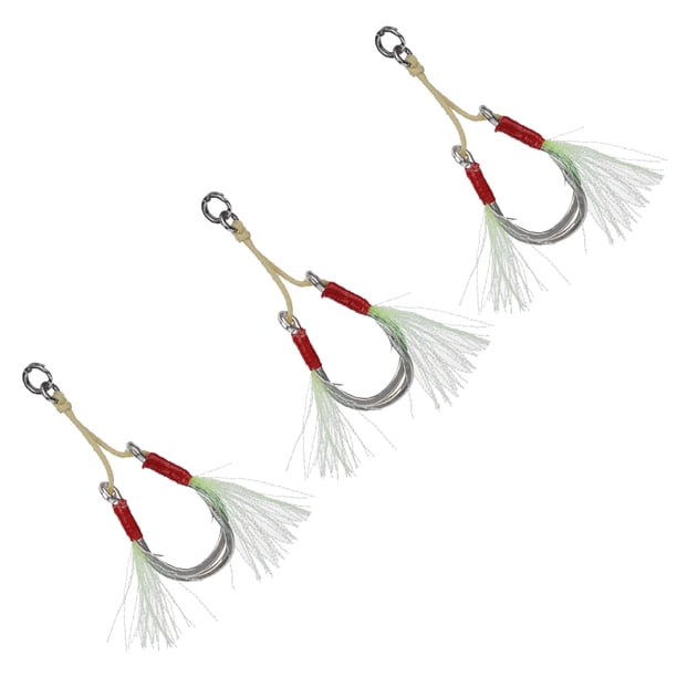 Señuelo de pesca de curricán, 3 piezas, cebo de señuelo de pesca de mar, anzuelo de pesca de mar compacto y ligero