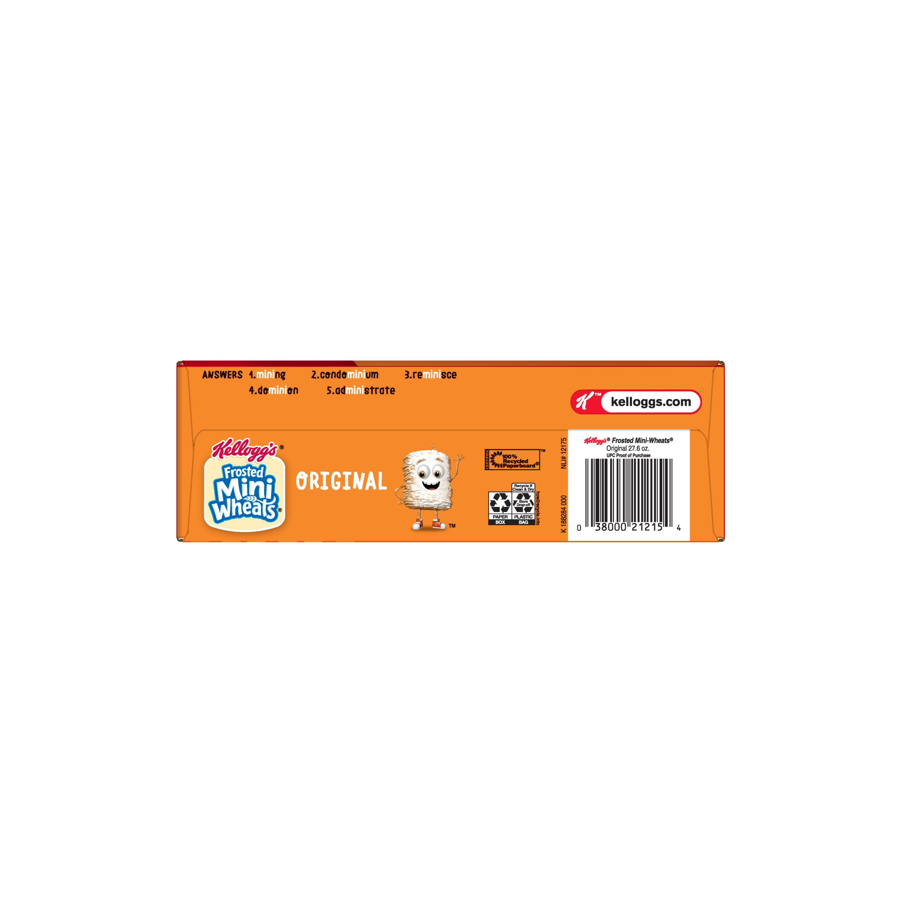 Mini Wheats Kellogg Fmw 27.6 Oz. Bonus Packs