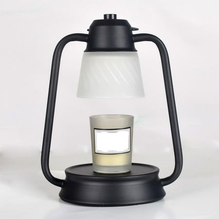 

Nordic Candle Warmer Lamp Heater Tealight Holder Nightlight Adjustable Melting Light for Bedside Lighting Jar Candles Yoga Decoration Black