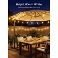 thumbnail image 2 of Guirnalda de luces solares Brightown de 16 m, impermeable, con control remoto y LED, 2 of 7