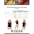 thumbnail image 2 of MixMatchy Women's Solid Sleeveless Rib Knit Scoop Neck Stretch Tank Top, 2 of 5