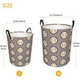 thumbnail image 3 of Basketball Laundry Hamper Large Collapsible Laundry Baskets with Handles Easy Carry Round Storage Basket Dirty Clothes Hamper Blanket Basket for College Dorms Bedroom Toy, 3 of 10