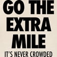 thumbnail image 2 of CafePress - Go The Extra Mile It's Never Crowded Tote Bag - Unisex Canvas Tote Bag, Beige, 1-Piece, 2 of 6