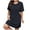 Black, variant on Lorytime Womens Nightgown Midi Knee Length Short Sleeve Nightgowns Oversized Round Neck Solid Nightshirts Nightdress Sleepdress Comfy Soft Lounge House Pajamas Dress Green 3XL