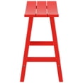 thumbnail image 4 of Costaelm Paradise 24" Poly Plastic Outdoor Patio Counter Stool, Red, 4 of 6