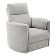thumbnail image 2 of Home Square Polyester Swivel Glider Recliner in Mineral White - Set of 2, 2 of 5
