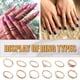 thumbnail image 1 of Anillos para mujer, regalos para mujer, conjunto de 12 piezas de aretes colgantes con diseño geométrico redondo y nudos tallados., 1 of 5