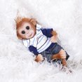 thumbnail image 4 of Decideal Realistic Baby Monkey Doll Mini Size 8 Pulgadas Realista Reborn Baby Monkey Hecho a mano Pi Decdeal Muñeca, 4 of 7