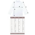 thumbnail image 6 of Lilax Girls' Basic Long Sleeve Cotton Mock Turtleneck T-Shirt White 11 Years, 6 of 6