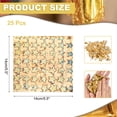 thumbnail image 2 of Uxcell 50 Pcs Hojas de Oro 5.5" x 5.5" Hojas de Foil de Imitación con Patrón para Manualidades, Marcos de Fotos, Uñas y Decoración de Artes DIY, Flor de Cobre en Flor, 2 of 6