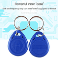 thumbnail image 2 of 250 PCS Writable 125KHz RFID Key Fob Proximity ID Card Token Tag Rewritable T5577 Universal, 2 of 6