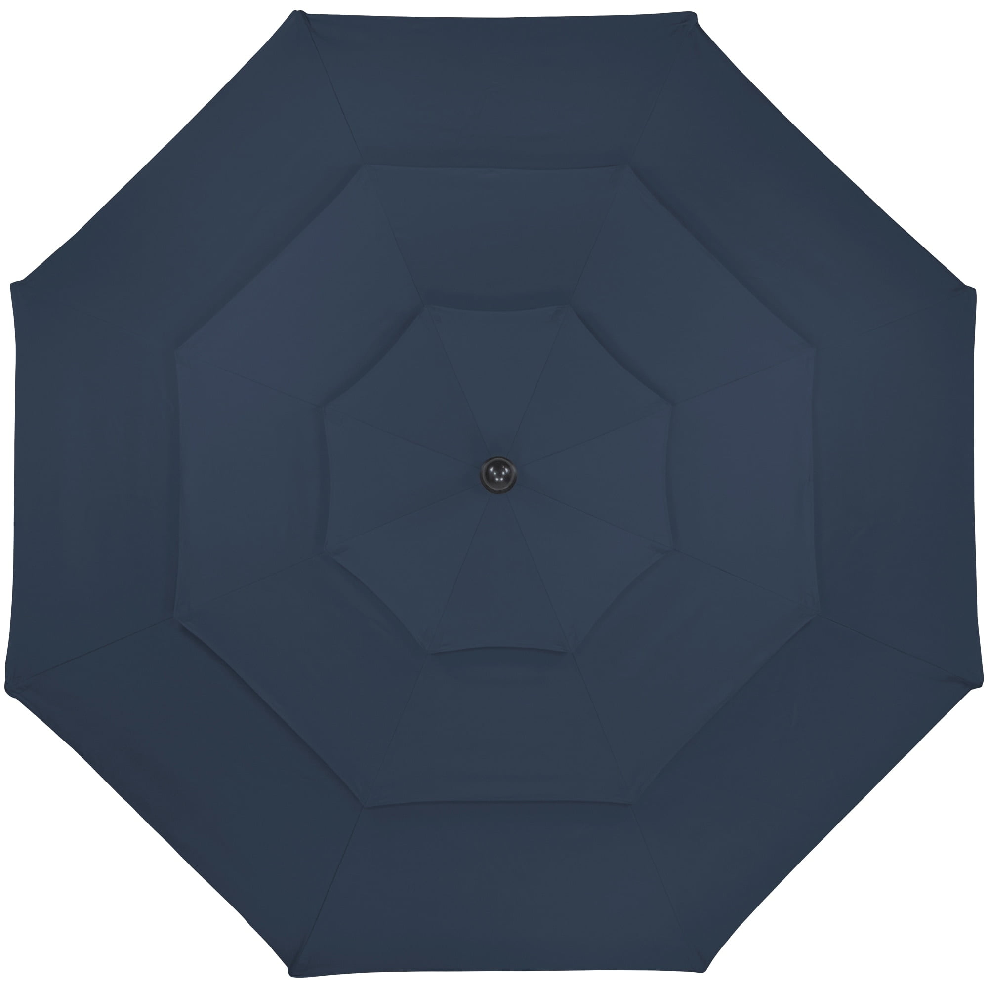 Northlight 9.75ft Outdoor Patio Market Umbrella with Hand Crank and Tilt Navy Blue