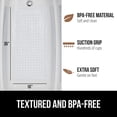 thumbnail image 5 of GORILLA GRIP Patented Bath Tub Shower Mat, Machine Washable Bathtub Floor Liner Mats, Suction Cups and Drain Holes to Keep Tubs Clean, Soft on Feet, Bathroom Essentials, 35x16 Inch, Frosted Clear, 5 of 5