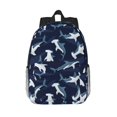 thumbnail image 1 of Easygdp Cute Shark Mochila Ligera de 15 Pulgadas para Estudiantes, Mochila Cómoda para la Escuela y Viajes, Correas Ajustables, 1 of 6
