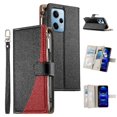 thumbnail image 4 of Funda cartera GANGXUN para Xiaomi Poco X5 Pro , cuero PU con tarjetero, cremallera, correa de mano, soporte y protección 1183°, 4 of 6