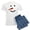 With Blue Strpe Pant, variant on CafePress - Snowman2 Men's Light Pajamas - Men's Light Loose Fit Cotton Pajama Set